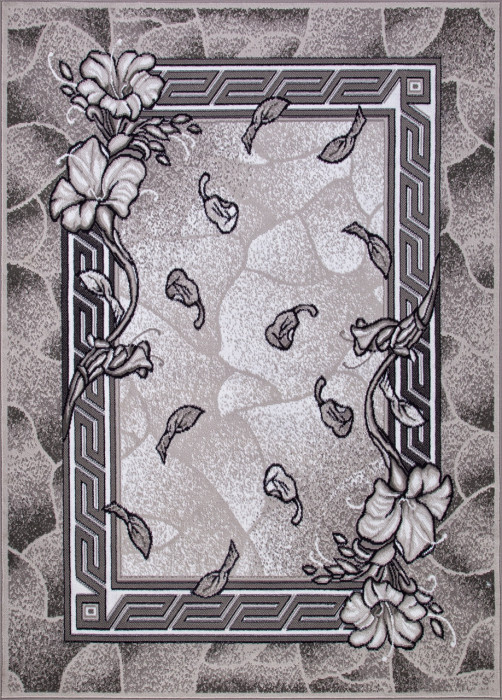 Ковер D201 - GRAY - Прямоугольник - коллекция SILVER