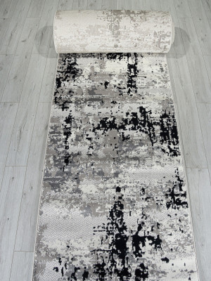 Ковер F282 - DARK GRAY - Дорожка - коллекция PALERMO