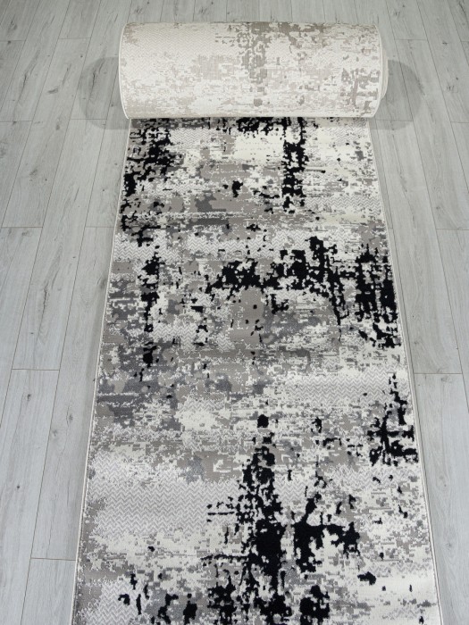 Ковер F282 - DARK GRAY - Дорожка - коллекция PALERMO