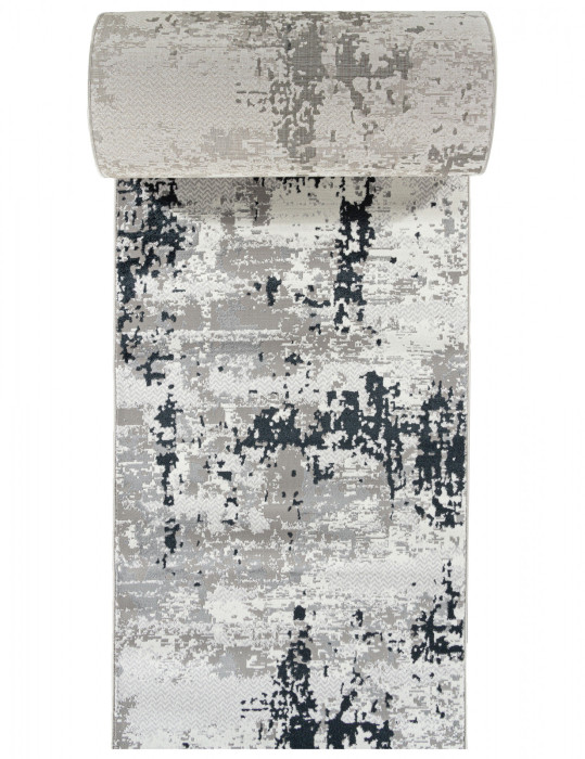 Ковер F282 - DARK GRAY - Дорожка - коллекция PALERMO