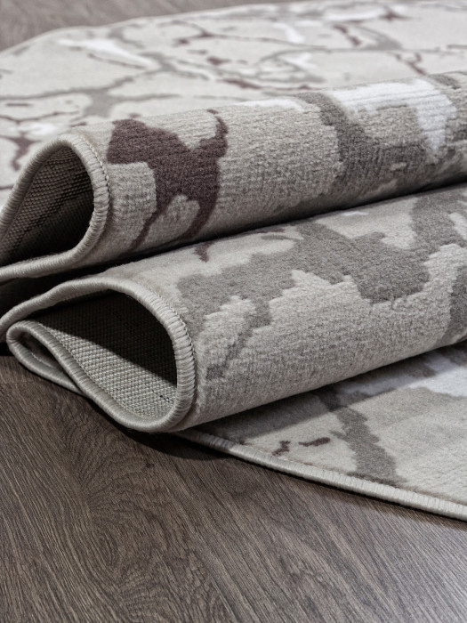 Ковер F389 - GRAY - Овал - коллекция SILVER