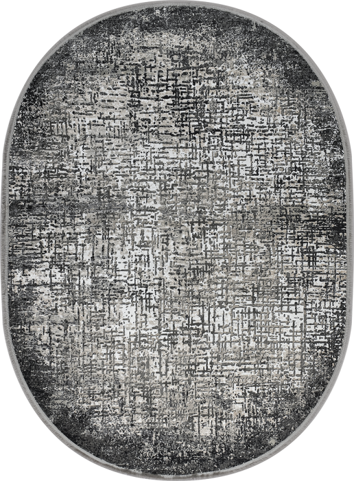 Ковер 38716A oval WHITE / L.GREY