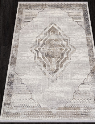 Ковер 07541A - CREAM HB / GREY FDY - Прямоугольник - коллекция ASADU