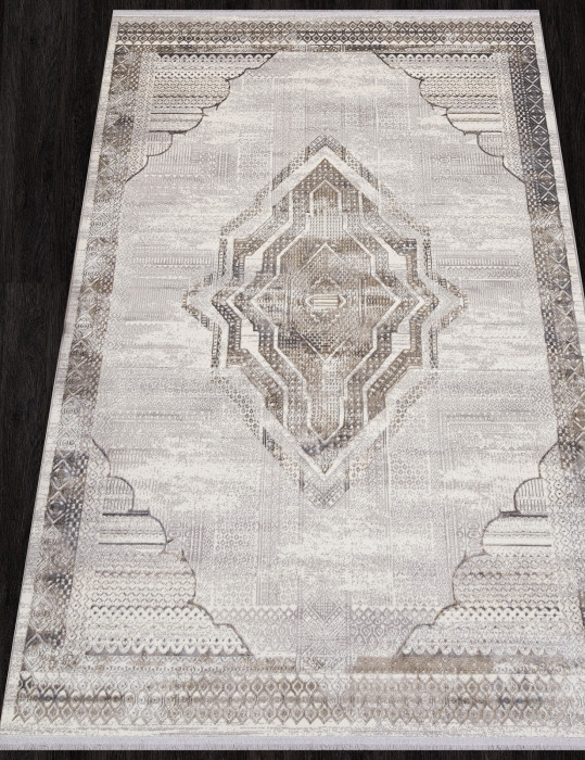 Ковер 07541A - CREAM HB / GREY FDY - Прямоугольник - коллекция ASADU