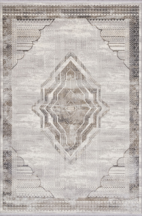 Ковер 07541A - CREAM HB / GREY FDY - Прямоугольник - коллекция ASADU