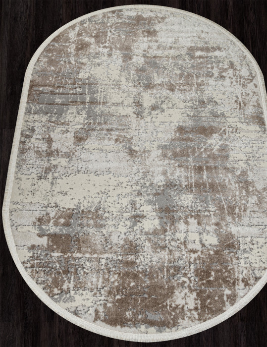 Ковер 26925A - GRY / D.BEIGE - Овал - коллекция MARMARIS