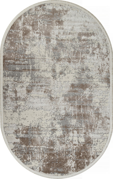 Ковер 26925A - GRY / D.BEIGE - Овал - коллекция MARMARIS