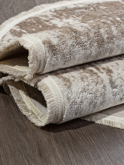 Ковер 26925A - GRY / D.BEIGE - Овал - коллекция MARMARIS