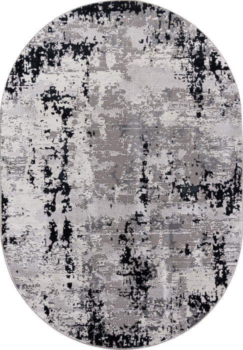 Ковер F282 - DARK GRAY - Овал - коллекция PALERMO