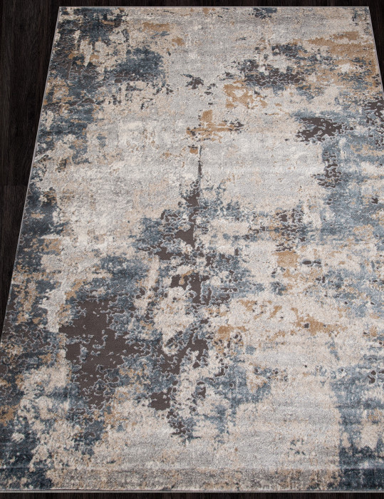 Ковер D742 - BEIGE-BLUE - Прямоугольник - коллекция SERENITY