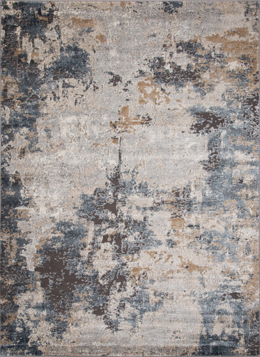 Ковер D742 - BEIGE-BLUE - Прямоугольник - коллекция SERENITY