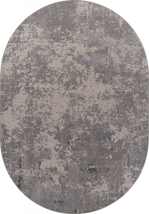 Ковер F477 - GRAY-BEIGE - Овал - коллекция LIMAN