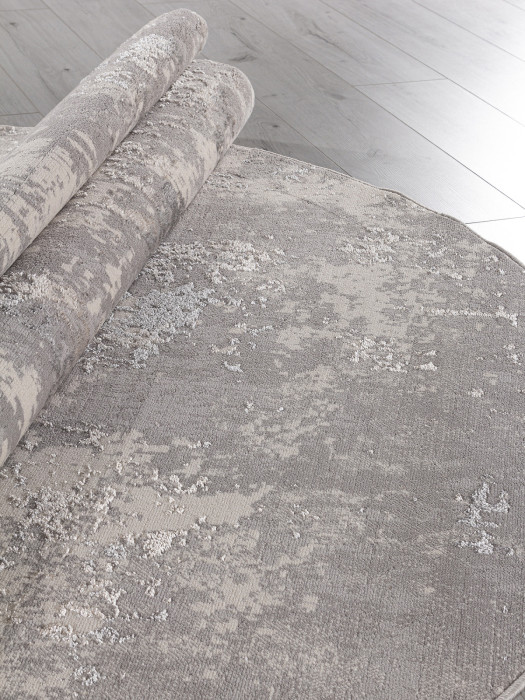 Ковер F477 - GRAY-BEIGE - Овал - коллекция LIMAN