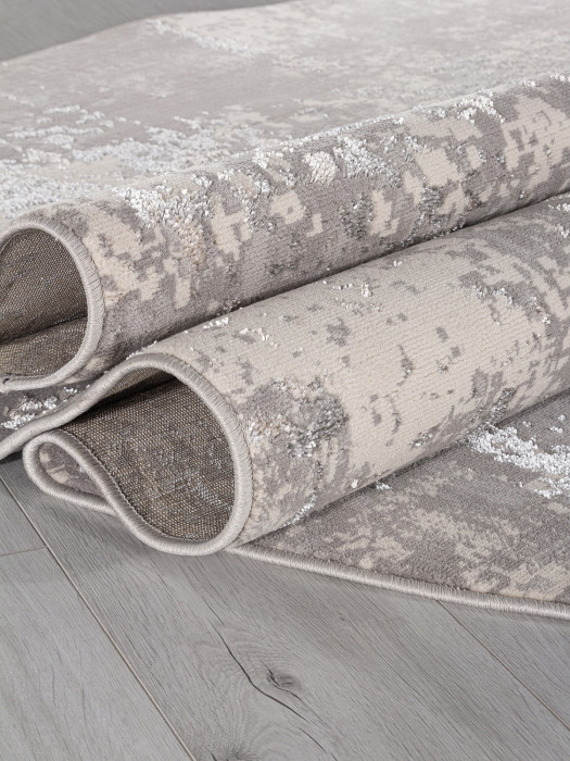 Ковер F477 - GRAY-BEIGE - Овал - коллекция LIMAN