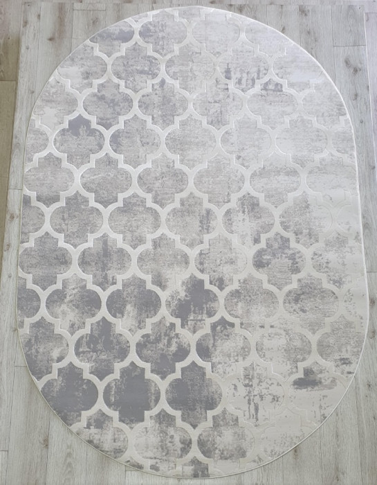 Ковер 36557A oval CREAM / L.GREY