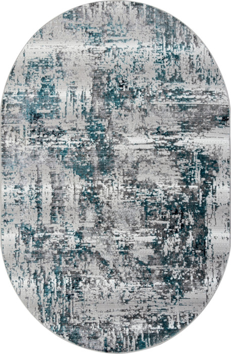 Ковер 00065A - TURQUOISE / GREY - Овал - коллекция PARADIZE