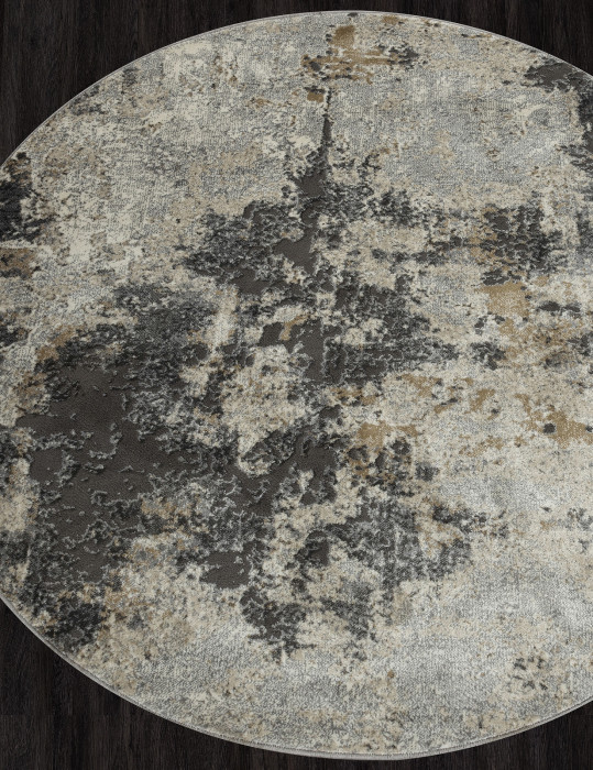 Ковер D742 - BEIGE-GRAY - Круг - коллекция SERENITY