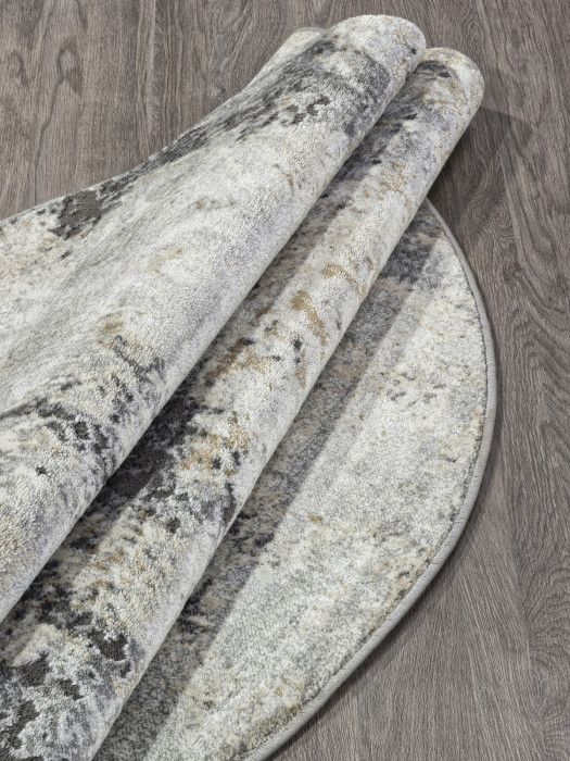 Ковер D742 - BEIGE-GRAY - Круг - коллекция SERENITY