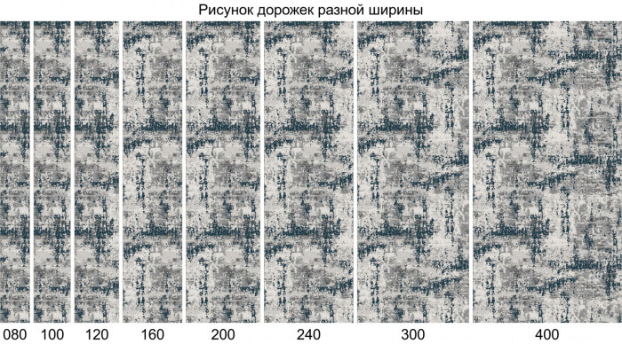 Ковер F282 - GRAY - Дорожка - коллекция PALERMO