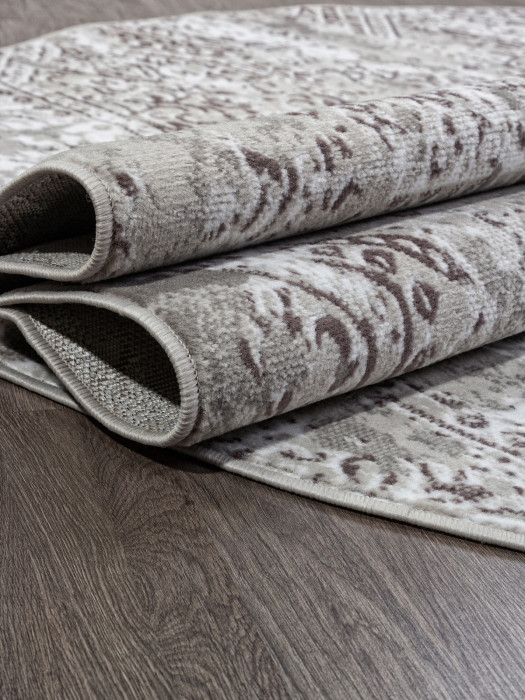 Ковер F390 - GRAY - Овал - коллекция SILVER