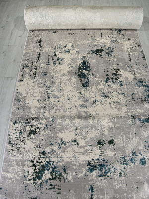 Ковер F477 - GRAY-BLUE - Дорожка - коллекция LIMAN