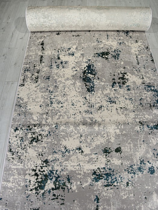 Ковер F477 - GRAY-BLUE - Дорожка - коллекция LIMAN