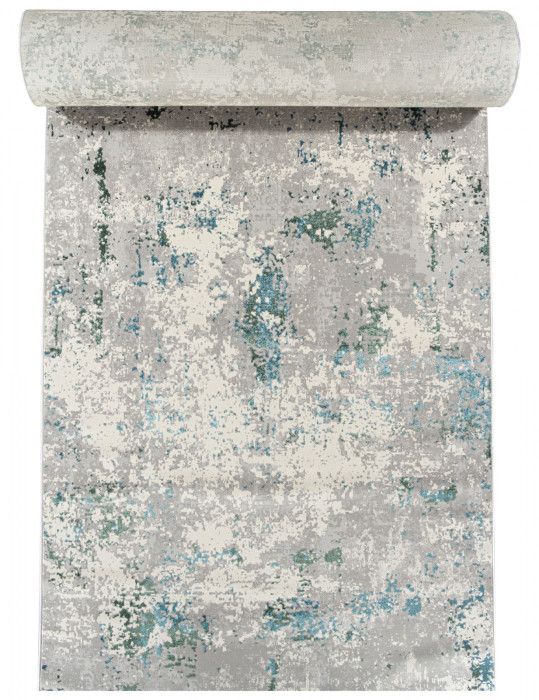 Ковер F477 - GRAY-BLUE - Дорожка - коллекция LIMAN