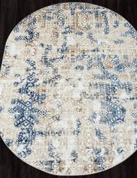 Ковер ANTEP ( АНТЕП ) O1699 - 630 CREAM / BLUE ( Овал )