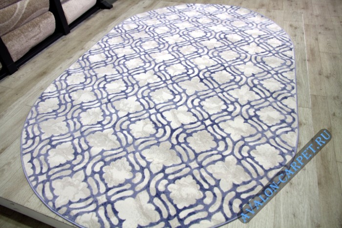 Ковер 36901J oval BLUE / BLUE