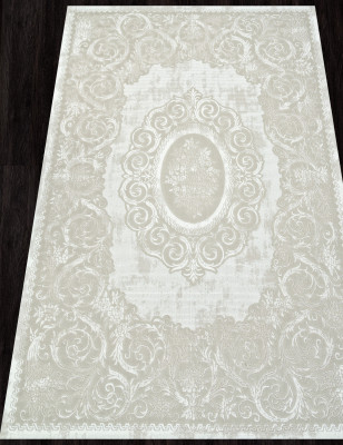 Ковер E413AC - BEIGE / WHITE - Прямоугольник - коллекция SIROCCO