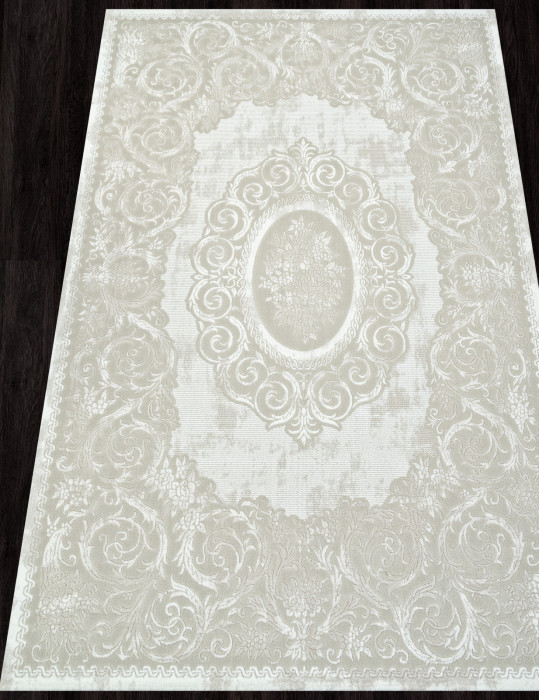 Ковер E413AC - BEIGE / WHITE - Прямоугольник - коллекция SIROCCO
