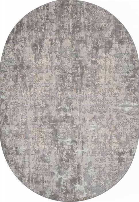 Ковер F165 - CREAM-BLUE - Овал - коллекция LIMAN