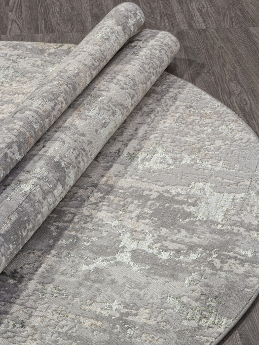 Ковер F165 - CREAM-BLUE - Овал - коллекция LIMAN