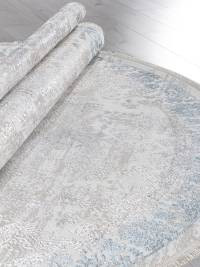 Ковер EFSAN ( ИФСАН ) L252A - CREAM SHRINK / BLUE FDY ( Овал )