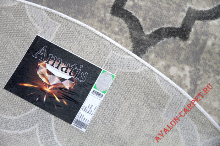 Ковер 36557A oval GREY / GREY