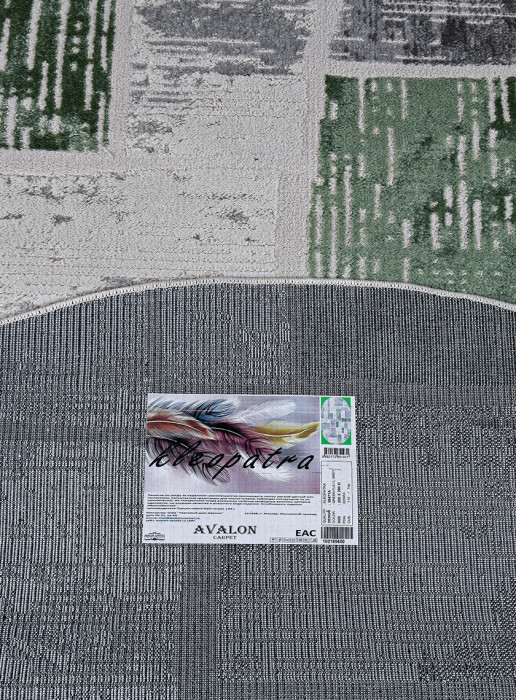 Ковер 38471A oval GREEN FLS / L.GREY