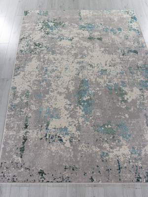 Ковер F477 - GRAY-BLUE - Прямоугольник - коллекция LIMAN