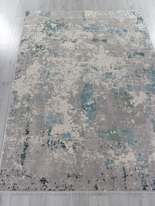 Ковер F477 - GRAY-BLUE - Прямоугольник - коллекция LIMAN