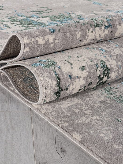 Ковер F477 - GRAY-BLUE - Прямоугольник - коллекция LIMAN