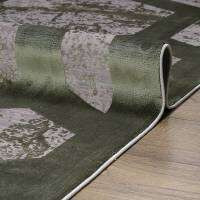 Ковер Olimpos M570S_SH_GRAY / D_GREEN