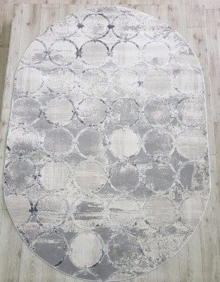 Ковер 36444B oval GREY / GREY