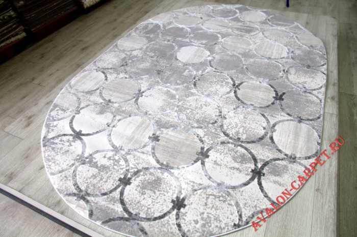 Ковер 36444B oval GREY / GREY