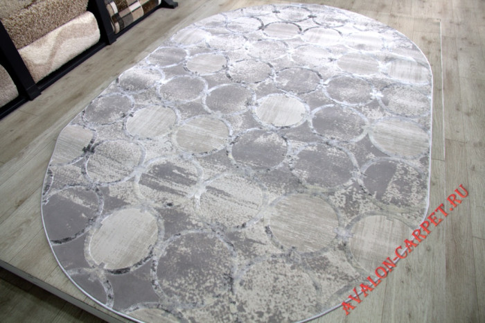Ковер 36444B oval GREY / GREY