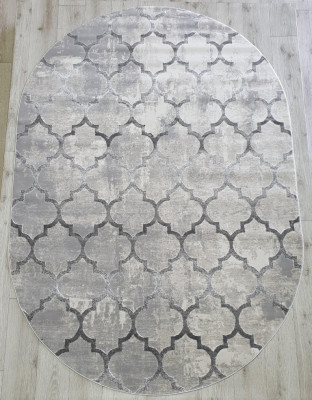 Ковер 36557A oval GREY / L.GREY