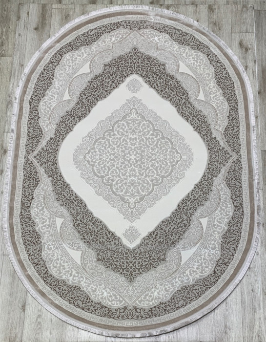 Ковер 36846B oval L.BEIGE / D.VIZON