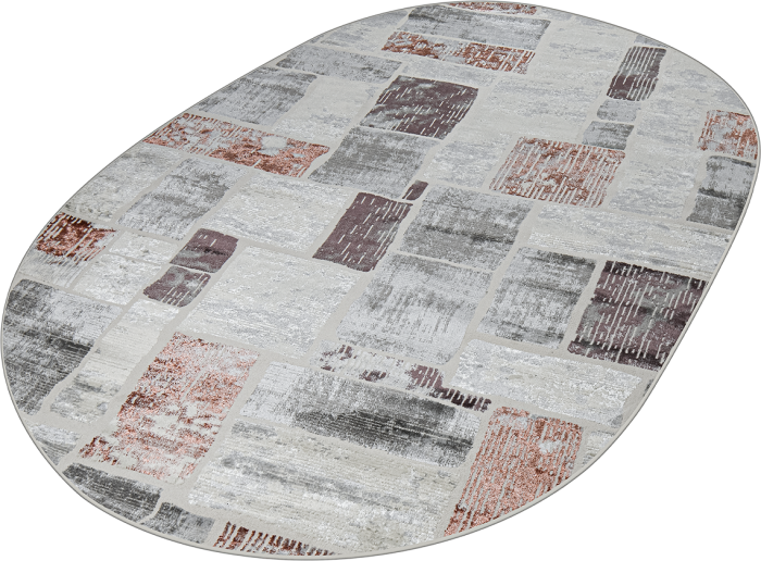 Ковер 38471A oval ROSE FLS / L.GREY