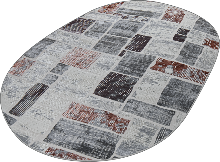 Ковер 38471A oval ROSE FLS / L.GREY
