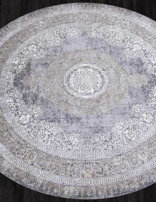 Ковер 04073C - GREY / BROWN - Круг - коллекция ARMINA