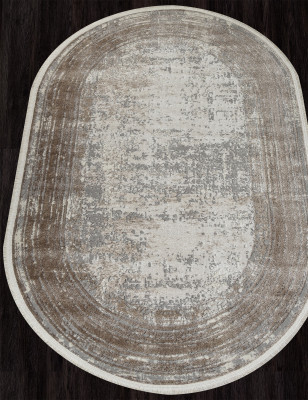 Ковер 26927A - GRY / D.BEIGE - Овал - коллекция MARMARIS