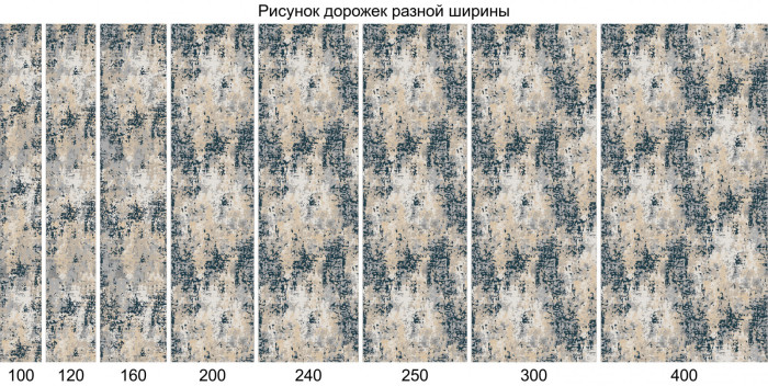 Ковер F283 - GRAY - Дорожка - коллекция PALERMO